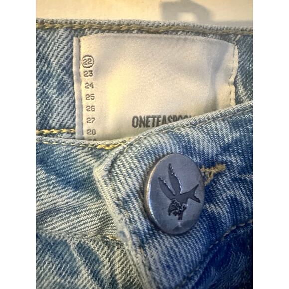 One teaspoon shorts size 22 cute pink and cream striped detail - Picture 6 of 16